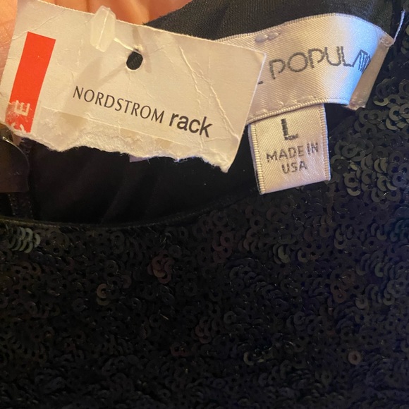 Dress the Population NWT black matte sequin dress - Picture 2 of 8